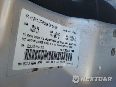 Zdjęcie 13 z 13 samochodu: 2001 DODGE STRATUS SE VIN:1B3EJ46X71N717077 - miniatura