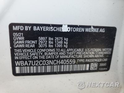 Zdjęcie 14 z 14 samochodu: 2022 BMW 750 XI VIN:WBA7U2C03NCH40559 - miniatura