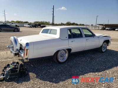 Trzecie zdjęcie samochodu z tyłu: 1984 CADILLAC FLEETWOOD BROUGHAM VIN:1G6AW6986E9075693 - miniatura