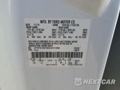 Zdjęcie 13 z 13 samochodu: 2014 FORD F150 SUPER CAB VIN:1FTFX1EF0EKG11358 - miniatura