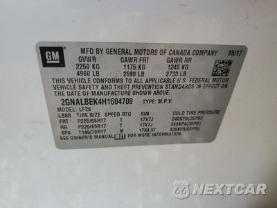 Zdjęcie 13 z 13 samochodu: 2017 CHEVROLET EQUINOX LS VIN:2GNALBEK4H1604708 - miniatura