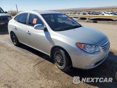 Czwarte zdjęcie samochodu z boku: 2010 HYUNDAI ELANTRA BLUE VIN:KMHDU4AD8AU913917 - miniatura