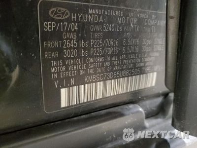 Zdjęcie 15 z 15 samochodu: 2005 HYUNDAI SANTA FE GLS VIN:KM8SC73D65U882505 - miniatura