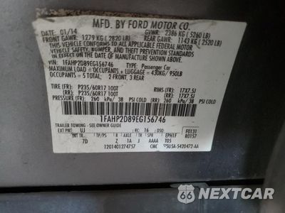 Zdjęcie 12 z 12 samochodu: 2014 FORD TAURUS SE VIN:1FAHP2D89EG156746 - miniatura