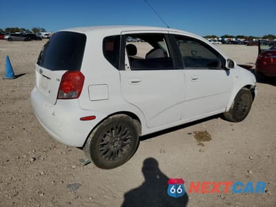 Trzecie zdjęcie samochodu z tyłu: 2008 CHEVROLET AVEO BASE VIN:KL1TD66678B083353 - miniatura