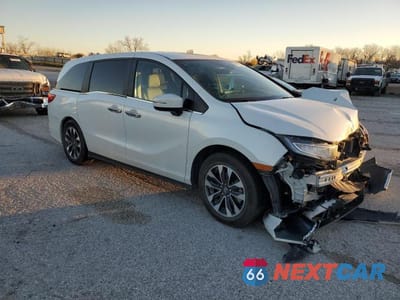 Czwarte zdjęcie samochodu z boku: 2022 HONDA ODYSSEY EXL VIN:5FNRL6H78NB043626 - miniatura