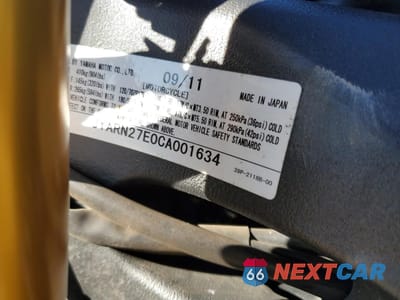 Zdjęcie 8 z 9 samochodu: 2012 YAMAHA FZ8 N VIN:JYARN27E0CA001634 - miniatura