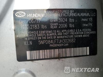 Zdjęcie 12 z 12 samochodu: 2018 HYUNDAI ELANTRA SEL VIN:5NPD84LF7JH302682 - miniatura