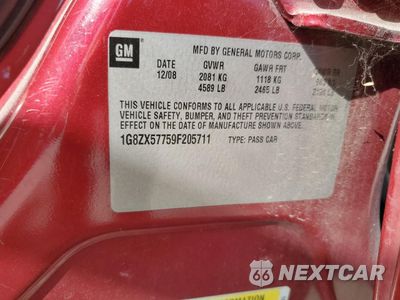 Zdjęcie 12 z 12 samochodu: 2009 SATURN AURA XR VIN:1G8ZX57759F205711 - miniatura