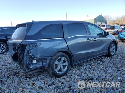Trzecie zdjęcie samochodu z tyłu: 2018 HONDA ODYSSEY EXL VIN:5FNRL6H79JB011603 - miniatura