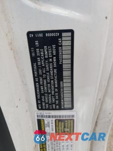 Zdjęcie 13 z 13 samochodu: 2012 VOLKSWAGEN EOS KOMFORT VIN:WVWBW7AHXCV013608 - miniatura