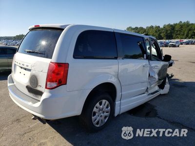 Trzecie zdjęcie samochodu z tyłu: 2016 DODGE GRAND CARAVAN SE VIN:2C7WDGBGXGR358436 - miniatura