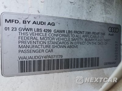 Zdjęcie 13 z 13 samochodu: 2023 AUDI A3 PREMIUM VIN:WAUAUDGY4PA071179 - miniatura