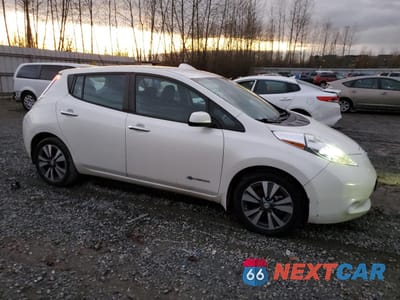 Czwarte zdjęcie samochodu z boku: 2015 NISSAN LEAF S VIN:1N4AZ0CPXFC335136 - miniatura