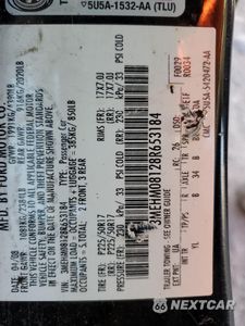 Zdjęcie 12 z 12 samochodu: 2008 MERCURY MILAN PREMIER VIN:3MEHM08128R653184 - miniatura