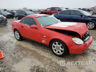 Czwarte zdjęcie samochodu z boku: 1999 MERCEDES-BENZ SLK 230 KOMPRESSOR VIN:WDBKK47F9XF101001 - miniatura