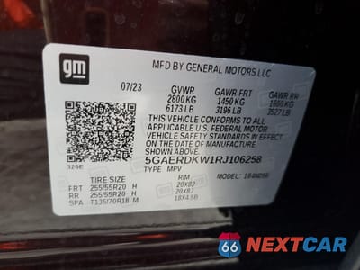 Zdjęcie 15 z 15 samochodu: 2024 BUICK ENCLAVE AVENIR VIN:5GAERDKW1RJ106258 - miniatura