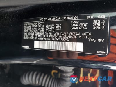 Zdjęcie 13 z 14 samochodu: 2010 VOLVO XC90 VIN:YV4982CF2A1545511 - miniatura