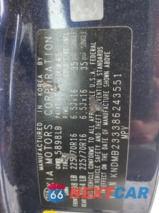 Zdjęcie 14 z 14 samochodu: 2008 KIA SEDONA EX VIN:KNDMB233386243551 - miniatura