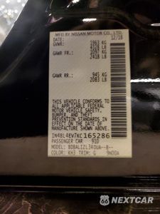 Zdjęcie 12 z 12 samochodu: 2019 NISSAN ALTIMA SL VIN:1N4BL4EV7KC165286 - miniatura
