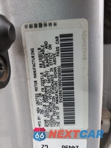 Zdjęcie 12 z 12 samochodu: 2009 PONTIAC VIBE GT VIN:5Y2SR67089Z456991 - miniatura