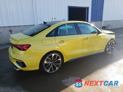 Trzecie zdjęcie samochodu z tyłu: 2023 AUDI S3 PREMIUM PLUS VIN:WAUH3CGY8PA075442 - miniatura