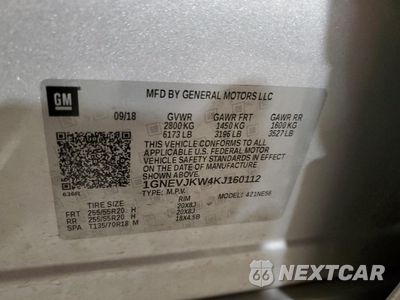 Zdjęcie 15 z 15 samochodu: 2019 CHEVROLET TRAVERSE HIGH COUNTRY VIN:1GNEVJKW4KJ160112 - miniatura