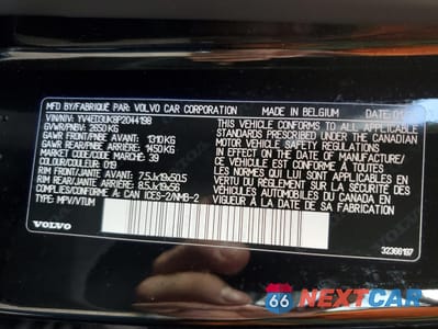 Zdjęcie 13 z 13 samochodu: 2023 VOLVO XC40 RECHARGE CORE VIN:YV4ED3UK8P2044198 - miniatura