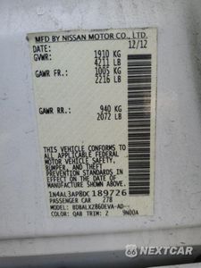 Zdjęcie 12 z 12 samochodu: 2013 NISSAN ALTIMA 2.5 VIN:1N4AL3AP8DC189726 - miniatura