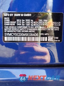 Zdjęcie 12 z 12 samochodu: 2021 BMW X6 M VIN:5YMCY0C0XM9E08406 - miniatura