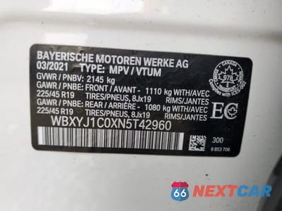 Zdjęcie 13 z 13 samochodu: 2022 BMW X2 XDRIVE28I VIN:WBXYJ1C0XN5T42960 - miniatura