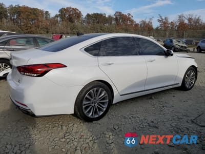 Trzecie zdjęcie samochodu z tyłu: 2017 GENESIS G80 BASE VIN:KMHGN4JE0HU201186 - miniatura