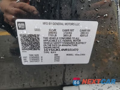 Zdjęcie 13 z 14 samochodu: 2022 CADILLAC ESCALADE ESV LUXURY VIN:1GYS4JKL4NR101470 - miniatura