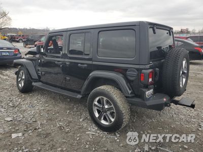 Drugie zdjęcie samochodu z przodu: 2018 JEEP WRANGLER UNLIMITED SAHARA VIN:1C4HJXEG4JW141263 - miniatura