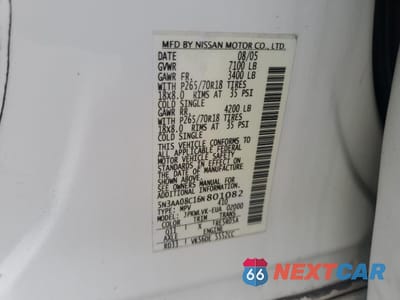 Zdjęcie 14 z 14 samochodu: 2006 INFINITI QX56 VIN:5N3AA08C16N801082 - miniatura