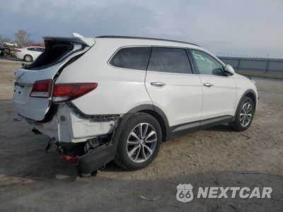 Trzecie zdjęcie samochodu z tyłu: 2018 HYUNDAI SANTA FE SE VIN:KM8SM4HF8JU285534 - miniatura
