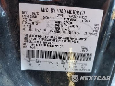 Zdjęcie 13 z 13 samochodu: 2008 FORD F250 SUPER DUTY VIN:1FTSX21R48EB72107 - miniatura
