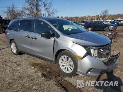 Czwarte zdjęcie samochodu z boku: 2022 HONDA ODYSSEY LX VIN:5FNRL6H22NB019648 - miniatura