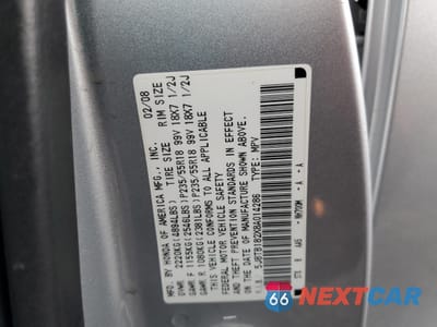 Zdjęcie 13 z 13 samochodu: 2008 ACURA RDX VIN:5J8TB182X8A014286 - miniatura