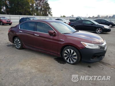 Czwarte zdjęcie samochodu z boku: 2017 HONDA ACCORD TOURING HYBRID VIN:JHMCR6F75HC003530 - miniatura
