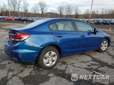 Trzecie zdjęcie samochodu z tyłu: 2013 HONDA CIVIC LX VIN:19XFB2F52DE209899 - miniatura