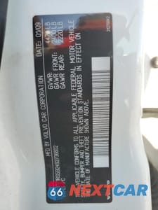 Zdjęcie 14 z 14 samochodu: 2009 VOLVO S60 2.5T VIN:YV1RS592492736602 - miniatura