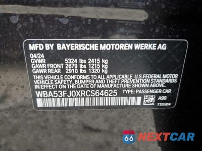 Zdjęcie 12 z 12 samochodu: 2024 BMW 530 XI VIN:WBA53FJ0XRCS64625 - miniatura