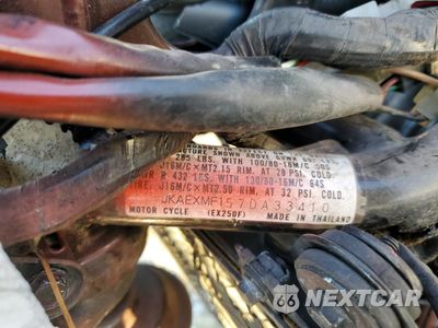 Zdjęcie 8 z 8 samochodu: 2007 KAWASAKI EX250 F VIN:JKAEXMF157DA33410 - miniatura