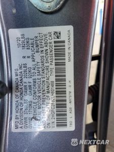 Zdjęcie 12 z 12 samochodu: 2020 HONDA CIVIC SPORT VIN:2HGFC2F82LH601468 - miniatura