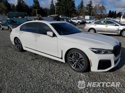 Czwarte zdjęcie samochodu z boku: 2022 BMW 750 XI VIN:WBA7U2C03NCH40559 - miniatura