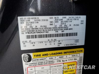 Zdjęcie 14 z 14 samochodu: 2022 FORD EXPEDITION MAX LIMITED VIN:1FMJK2AT5NEA37182 - miniatura