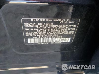 Zdjęcie 12 z 12 samochodu: 2015 SUBARU FORESTER 2.5I LIMITED VIN:JF2SJAKC0FH593583 - miniatura