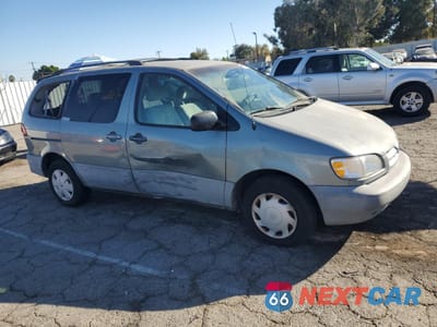 Czwarte zdjęcie samochodu z boku: 2000 TOYOTA SIENNA LE VIN:4T3ZF13C8YU178599 - miniatura