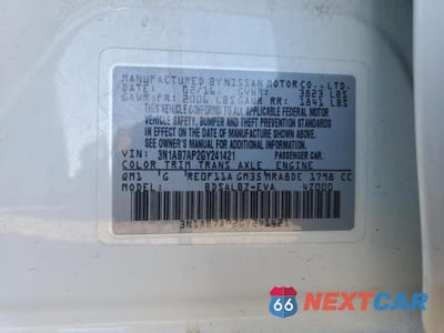 Zdjęcie 12 z 12 samochodu: 2016 NISSAN SENTRA S VIN:3N1AB7AP2GY241421 - miniatura